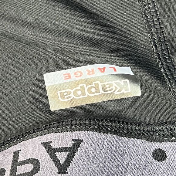 Kappa Womens Geometric Print Elastic Waist Capri Leggings Black White Size Large - Picture 6 of 7